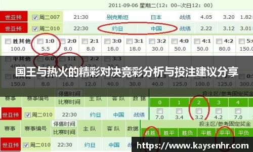 国王与热火的精彩对决竞彩分析与投注建议分享