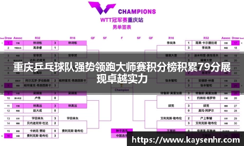 重庆乒乓球队强势领跑大师赛积分榜积累79分展现卓越实力